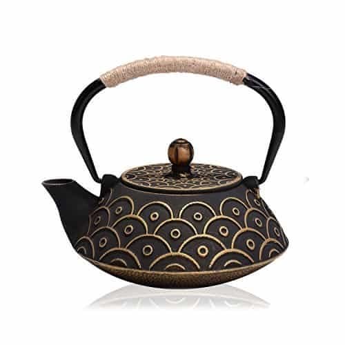 Japanese Tetsubin Tea Kettle Cast Iron Teapot Crafts 1.3L with Handle #1 