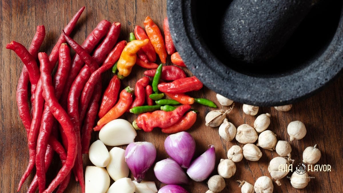 Chili the main ingredient of sambal Tomat