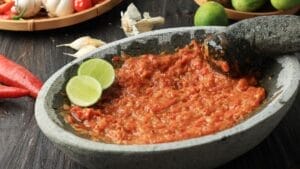 homemade Indonesian sambal tomat