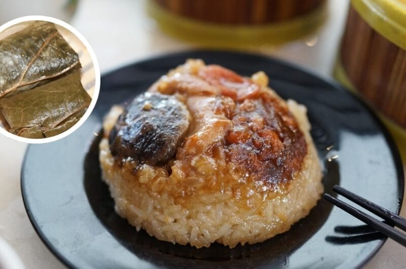 delight in lo mai gai: glutinous rice with chicken