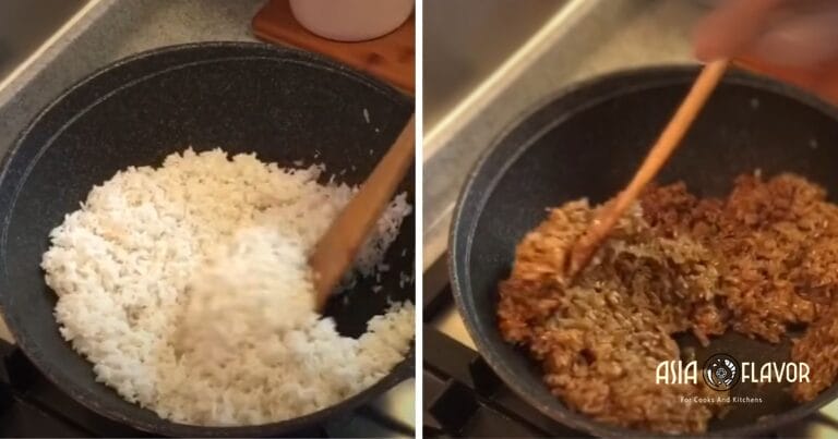 Sauté the rice
