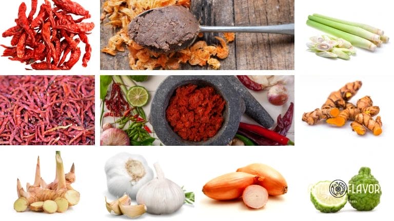 Thai red curry paste ingredients