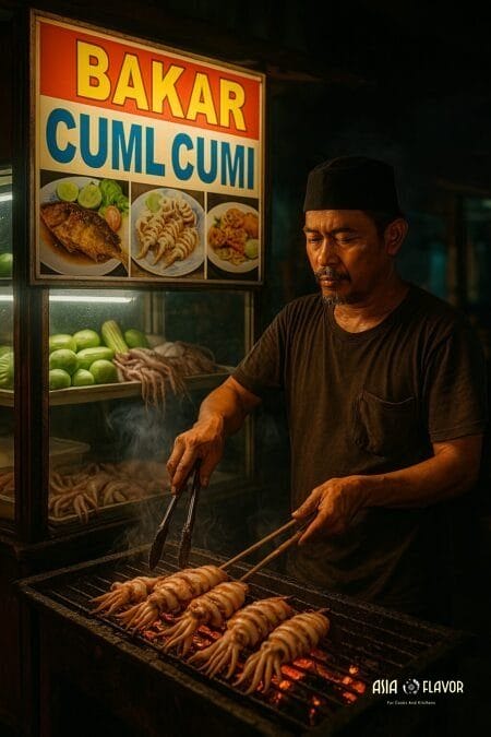 Grilled Squid in Bali