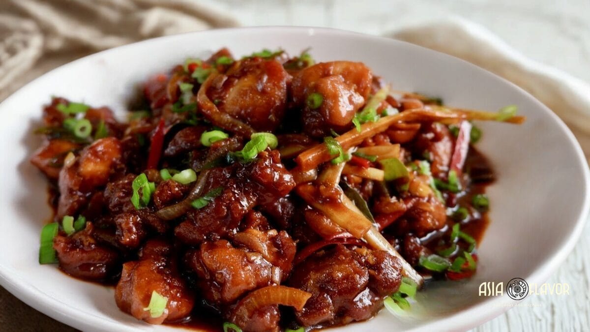 Kam Heong Chicken with addition of tomato paste