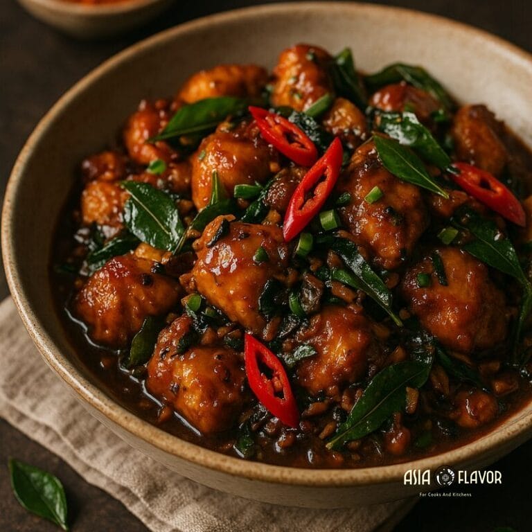 kam heong chicken family style