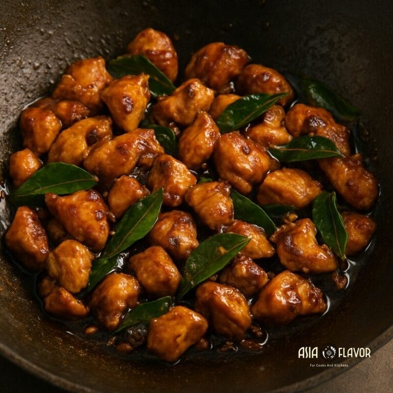 kam heong chicken ready to be served