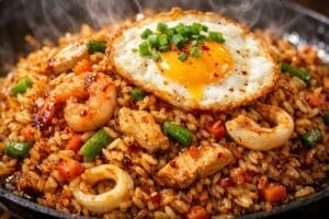 plate of nasi goreng