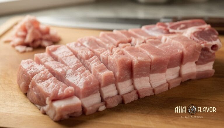sliced pork