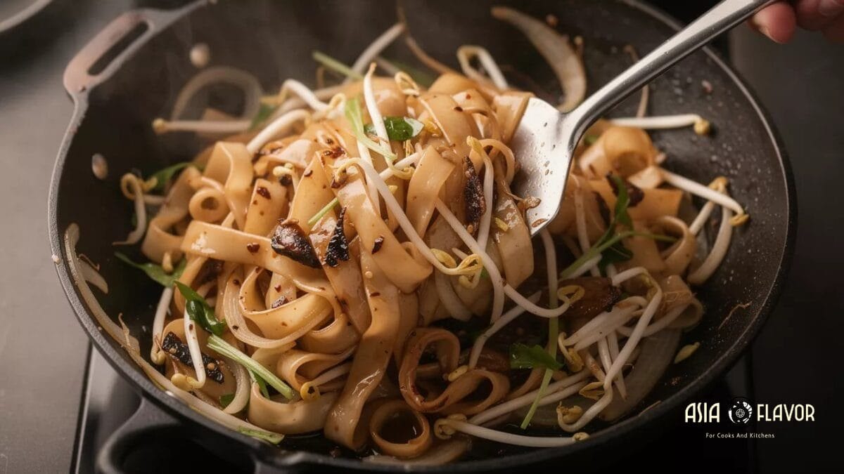stir fry ho-fun noodles